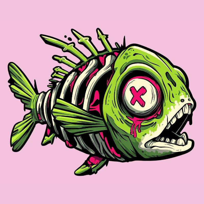 Zombie Fish Graffiti