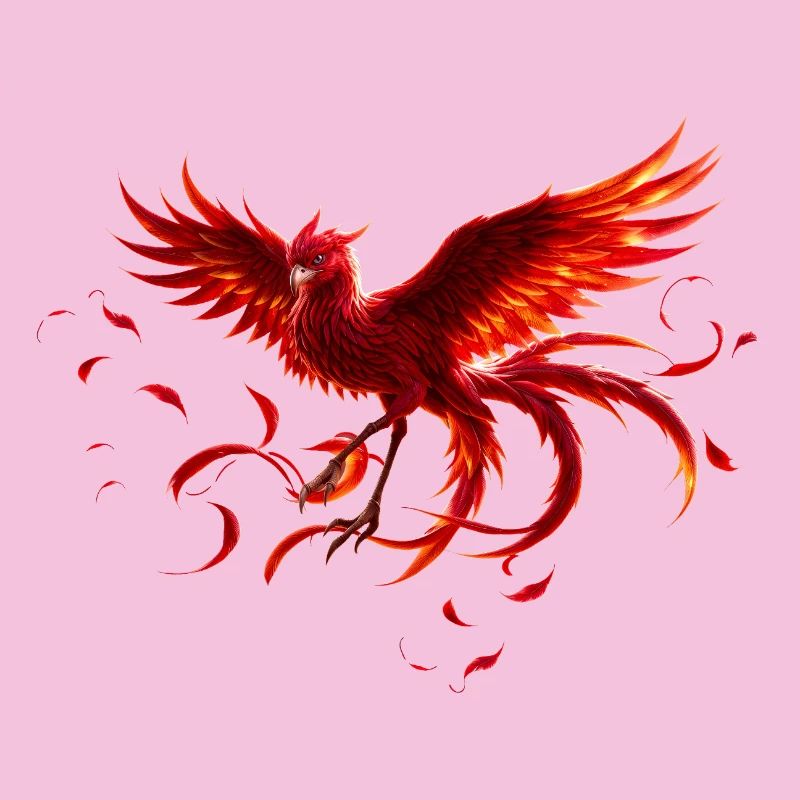 Scarlet Phoenix im Flug