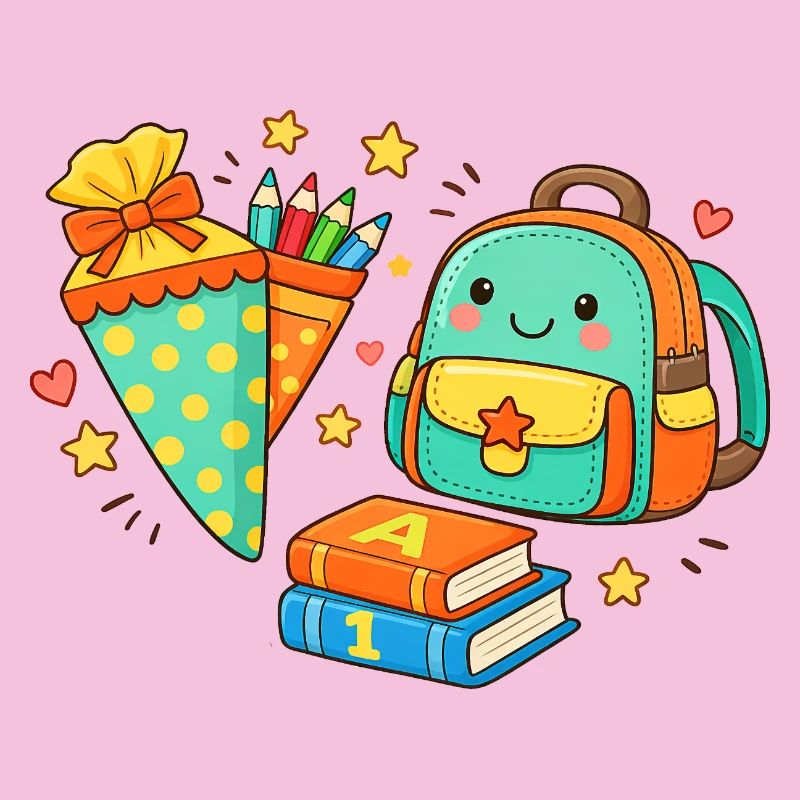 Cozy Back to School Backpack with Pens
