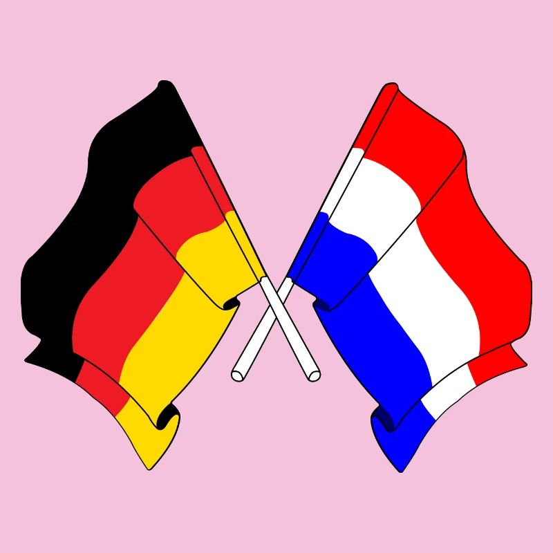 Drapeau de l’Allemagne et drapeau des Pays-Bas