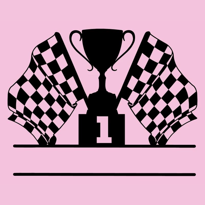 Car Racing Cup Flagge Nummer 1