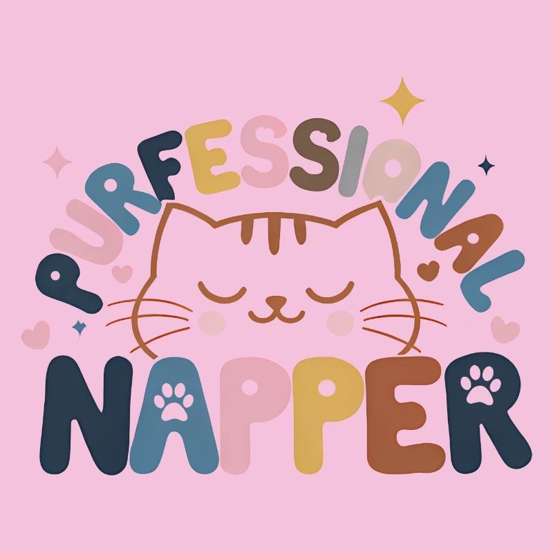 Whimsical Cat with Peaceful Expression