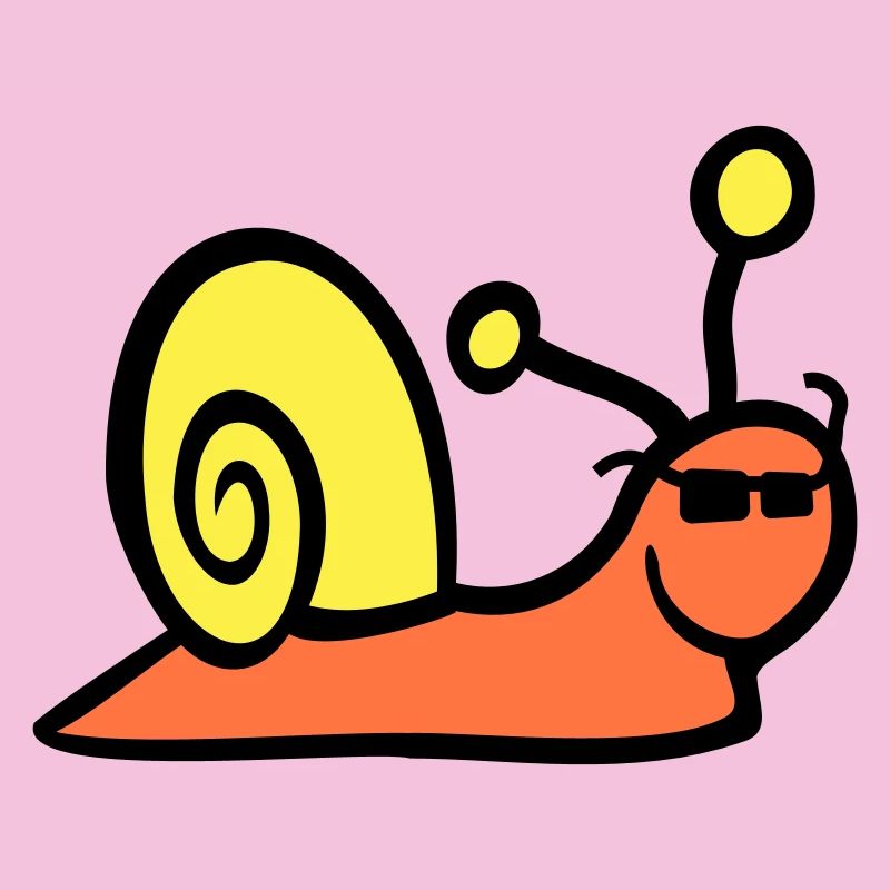 Escargot Lunettes de soleil Mignon Mignon Heureux Cool