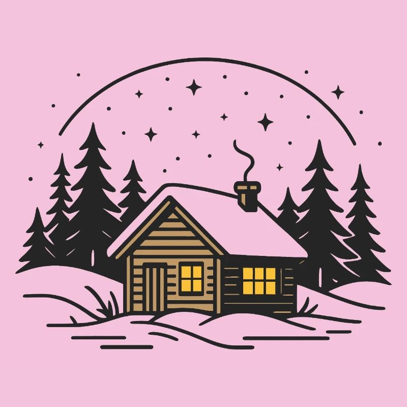 Cabane au clair de lune