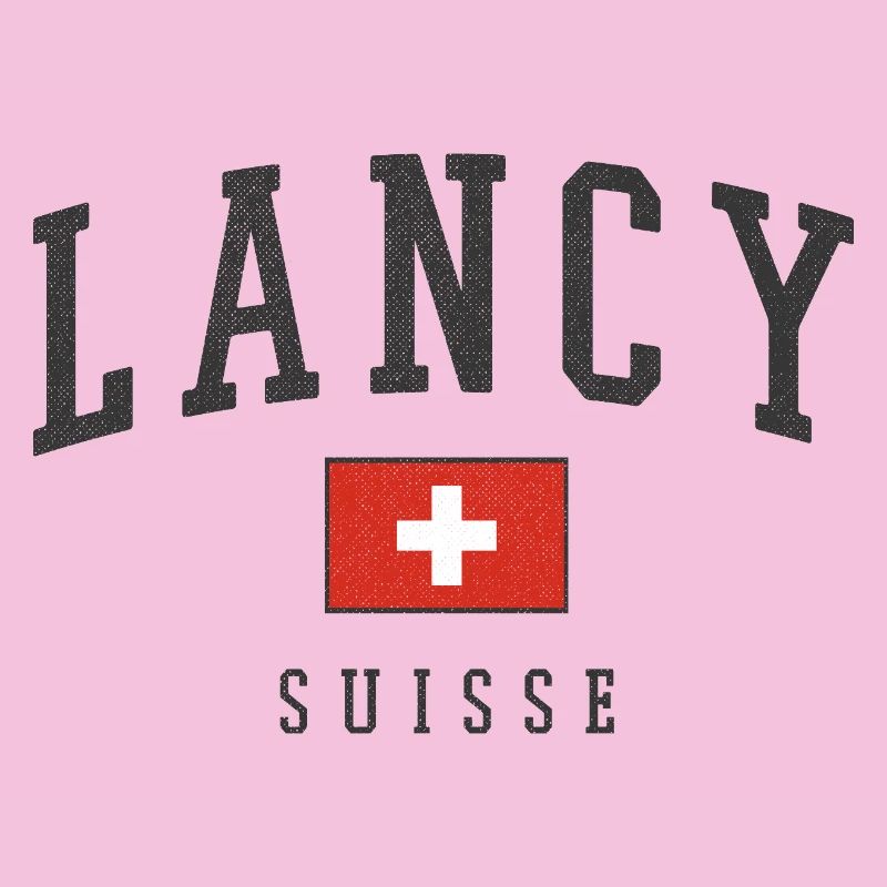 Lancy Suisse Typography Flag