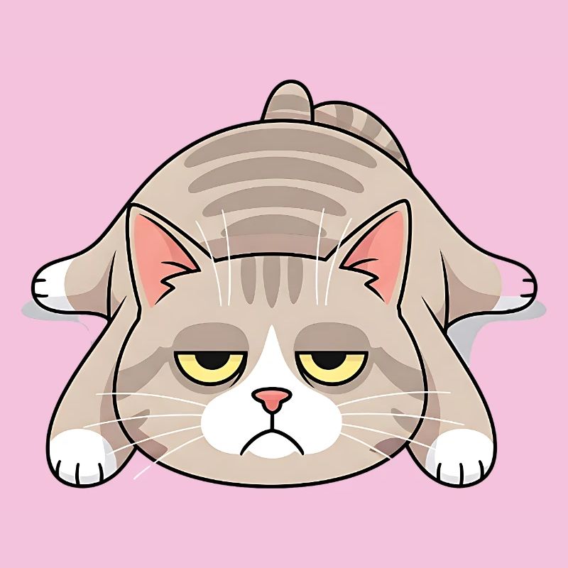 Grimmige Langschläfer-Katze Morgenmuffel