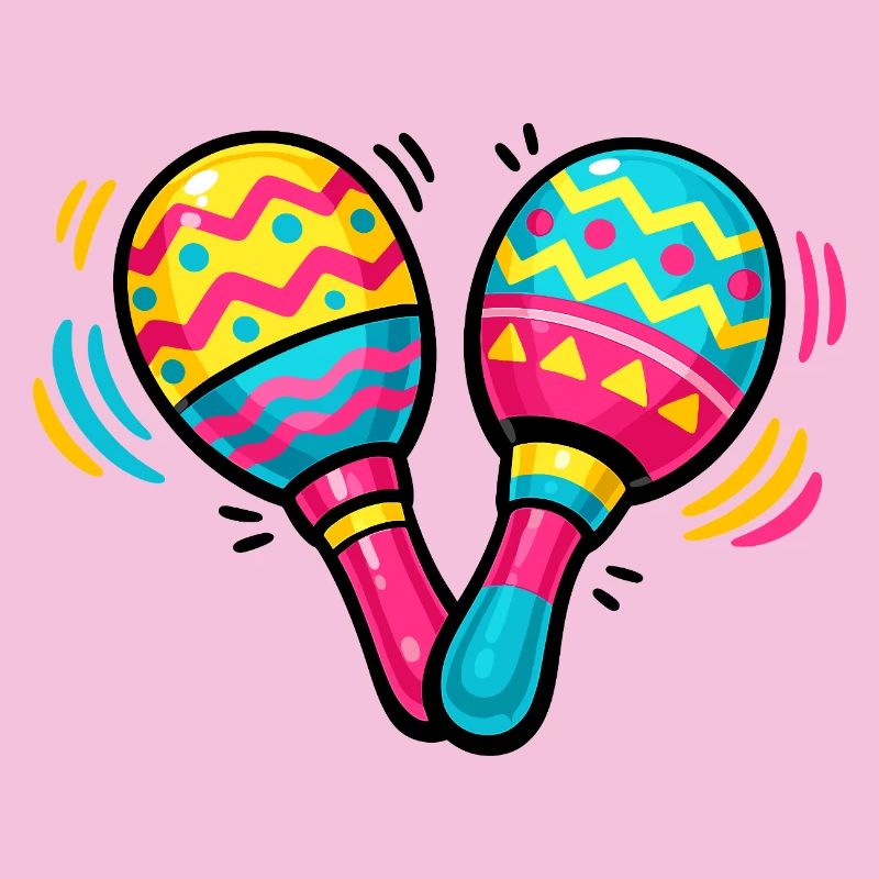 Colorful Maracas Pattern