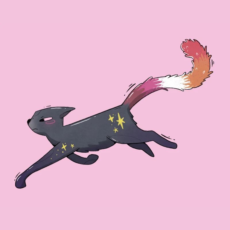 Fierté lesbienne chatte mignonne