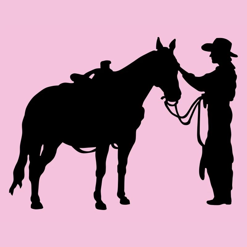 Frau mit Pferd