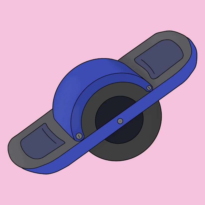 Blau Ein Rad