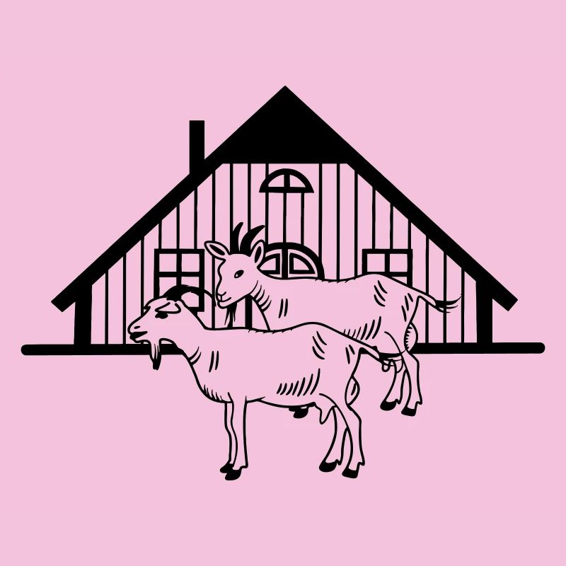 Ziegenfarm oder Stall