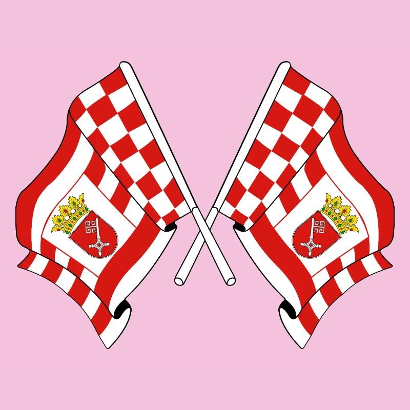 Deux drapeaux Brême