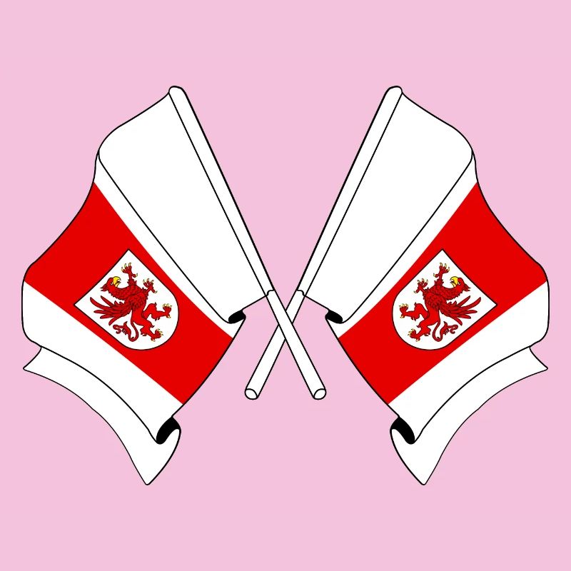 Deux drapeaux de Poméranie occidentale