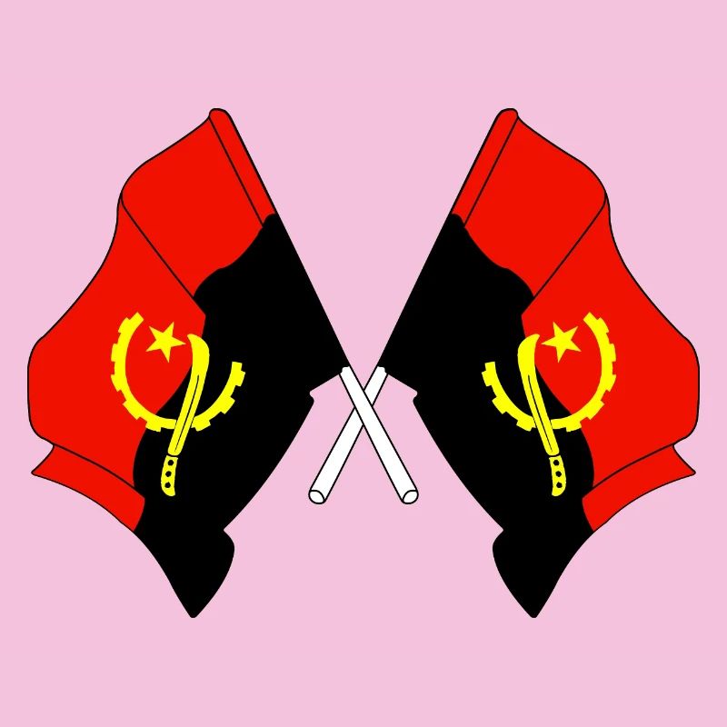 Deux drapeaux Angola
