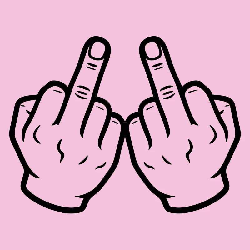 Hand Mittelfinger Frech