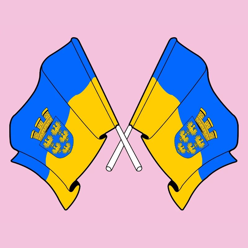 Drapeaux croisés de Basse-Autriche