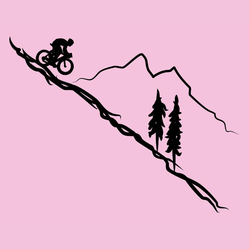 Descente de vélo de VTT à vélo