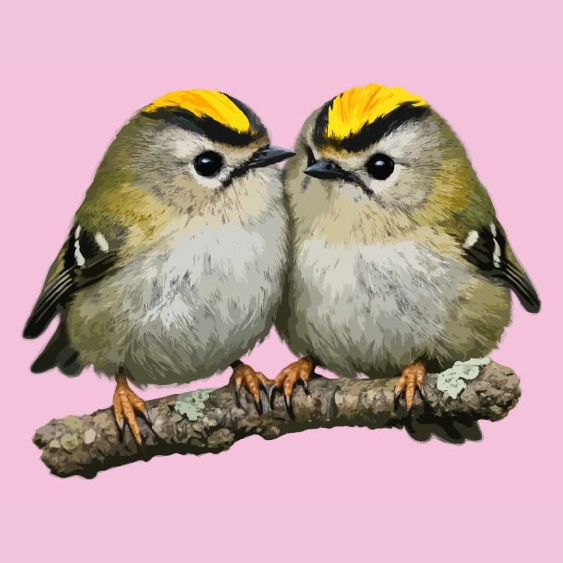 Duo de Firecrests sur Branch