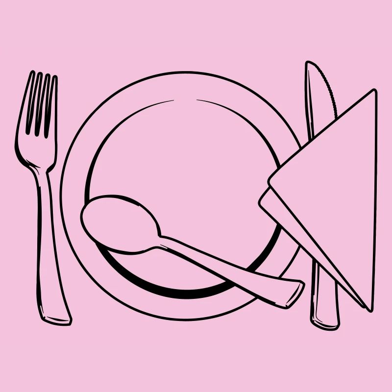 Besteckteller Serviette