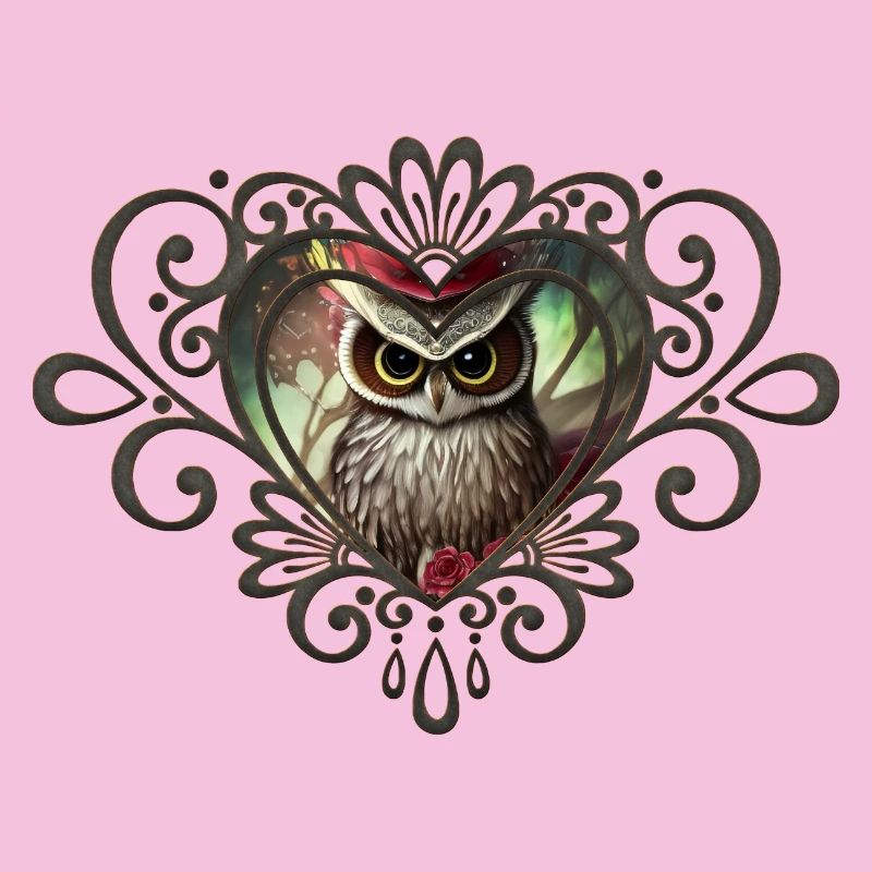 Schöne Eule, der Vogel der Nacht