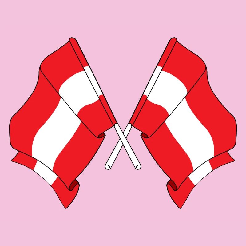 Two flags Austria