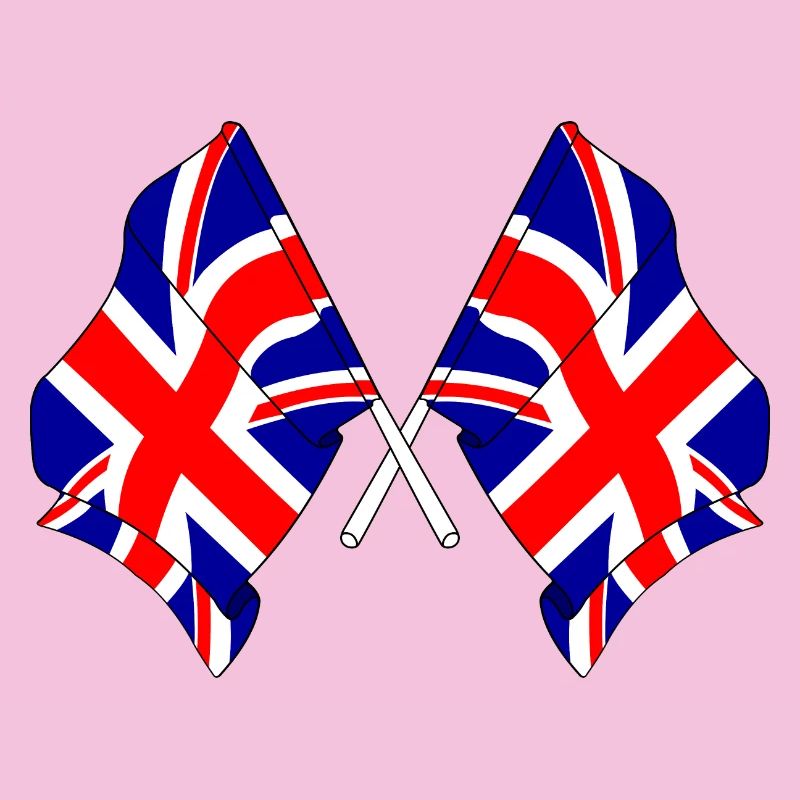 Two flags Great Britain