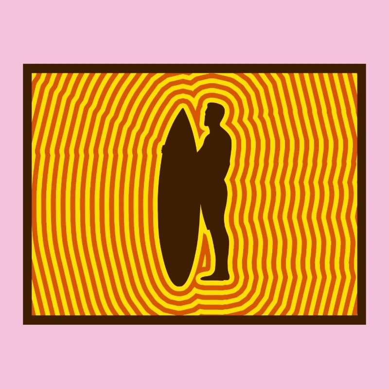 Surf Silhouette – Retro Wave Energy