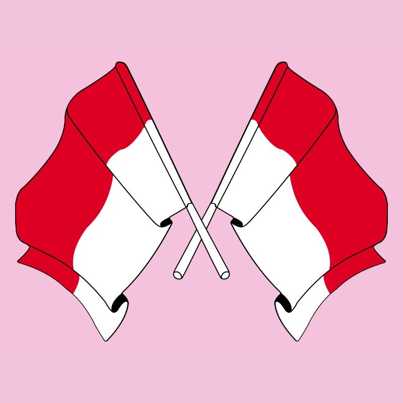 Two flags indonesia