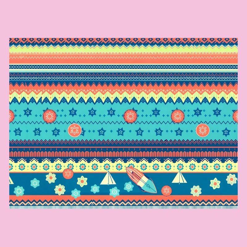 Colorful Boho Winter Pattern