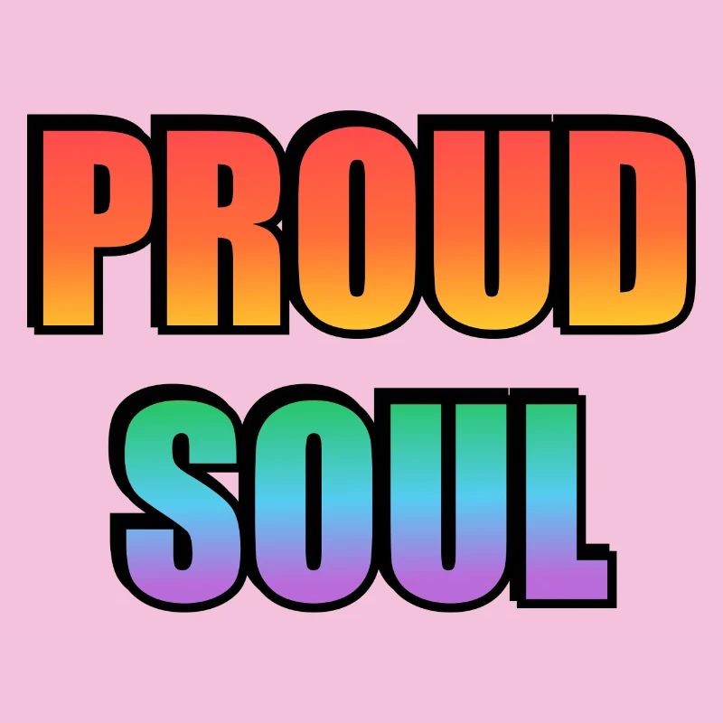 Proud Soul Gradient Typography