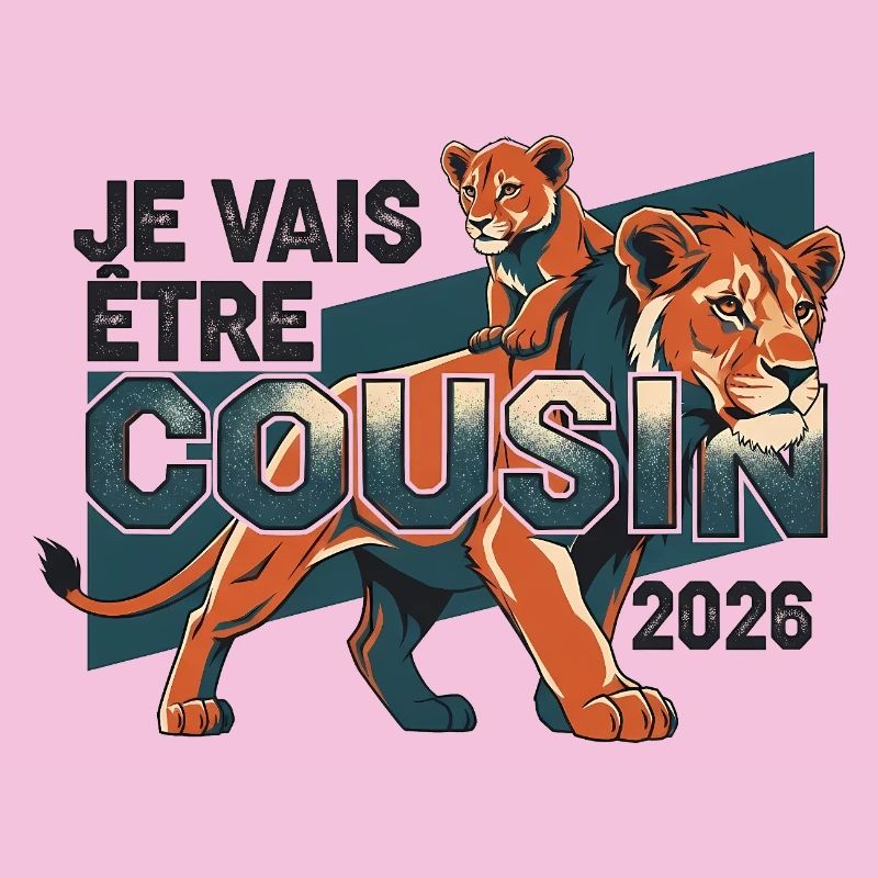 Bald Cousine 2026 Geschenk Ankündigung Geburt