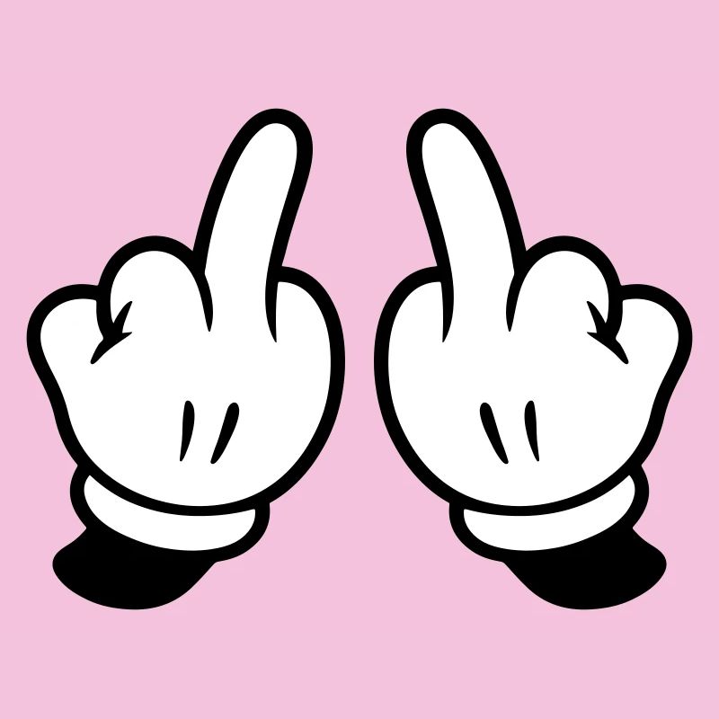 Mittelfinger Hand Frech
