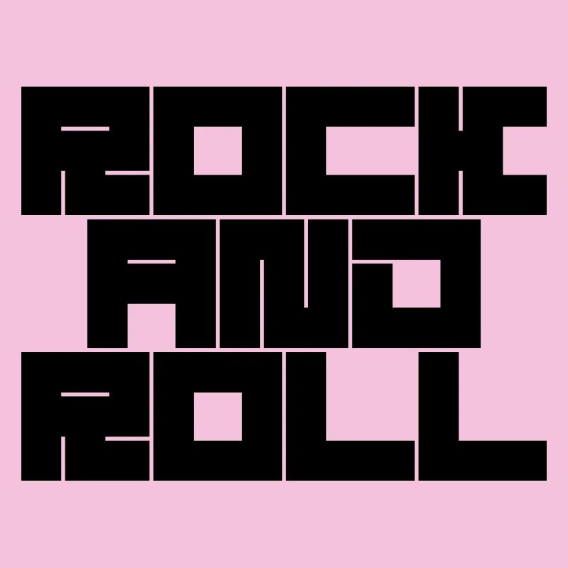 Conception de typographie rock and roll