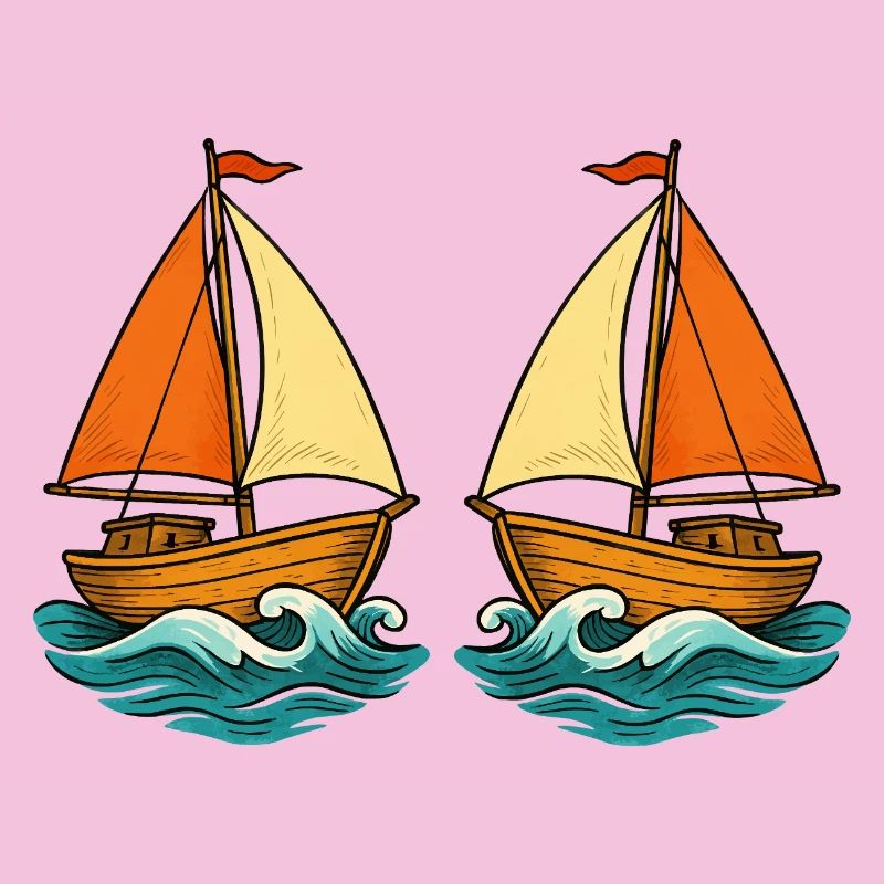 Segelboote im Meer