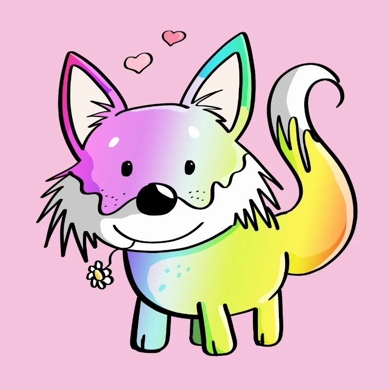Fuchs Regenbogen - Füchse - Rotfuchs - Raubtier