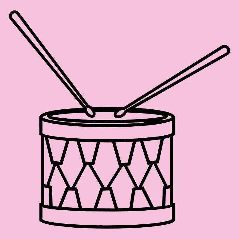 Transparent drum decoration