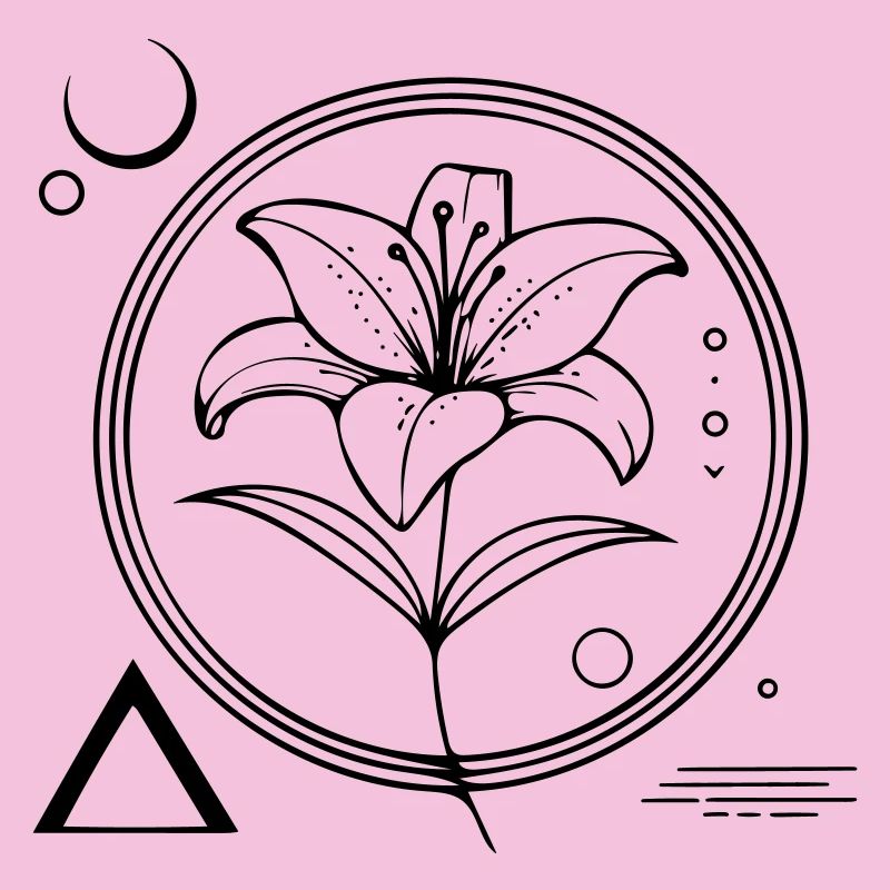 Floral geometry – the lily as a symbol