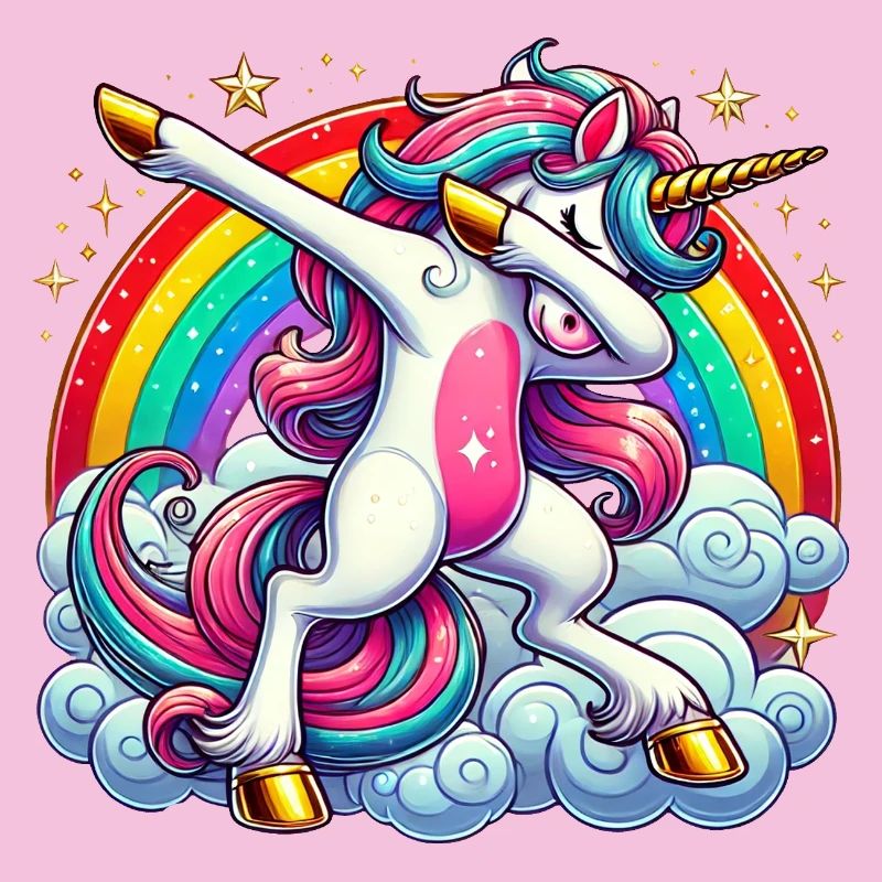 Dabbing Einhorn Dab Unicorn Mädchen Einhörner