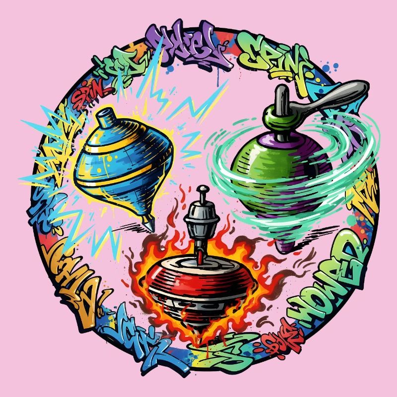 Yoyo Fire Graffiti Circle