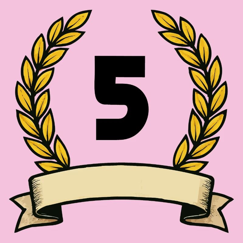 Couronne de laurier dorée numéro 5