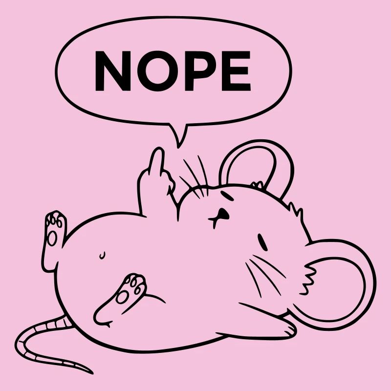 Nope Mouse | Déclaration de doigt d’honneur effronté