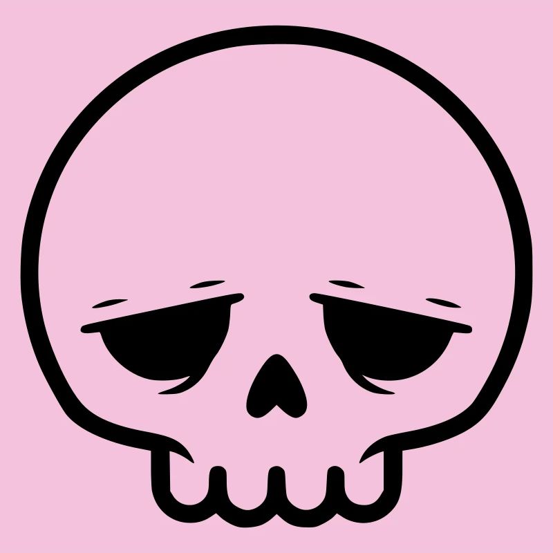 Crâne triste | Emo & Goth Design