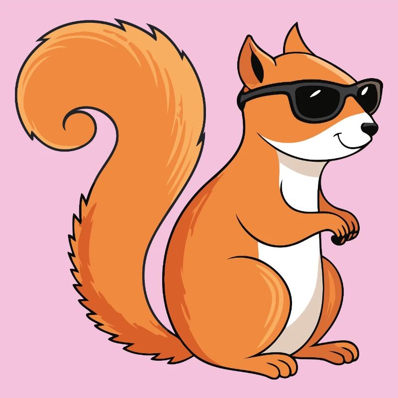 Schicke Eichhörnchen-Sonnenbrille