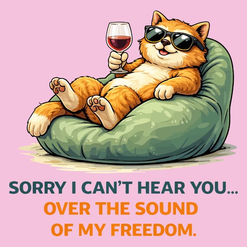 Relaxed Cat Wine Meme