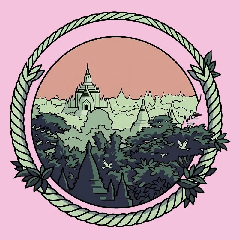 Pagode Comic-Style