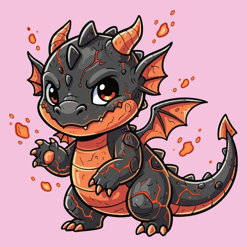 Lava Drache Kuschelheld