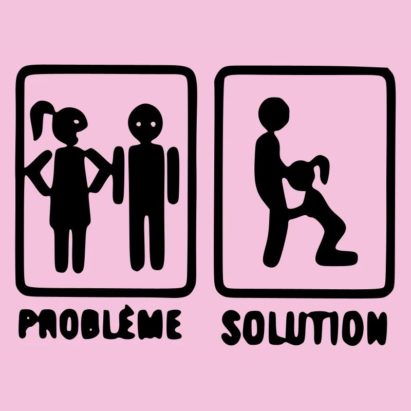 problème solution motif original t-shirt, mug,