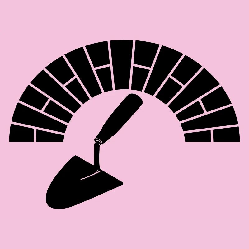 Briques de maçonnerie maçonnique avec logo de truelle