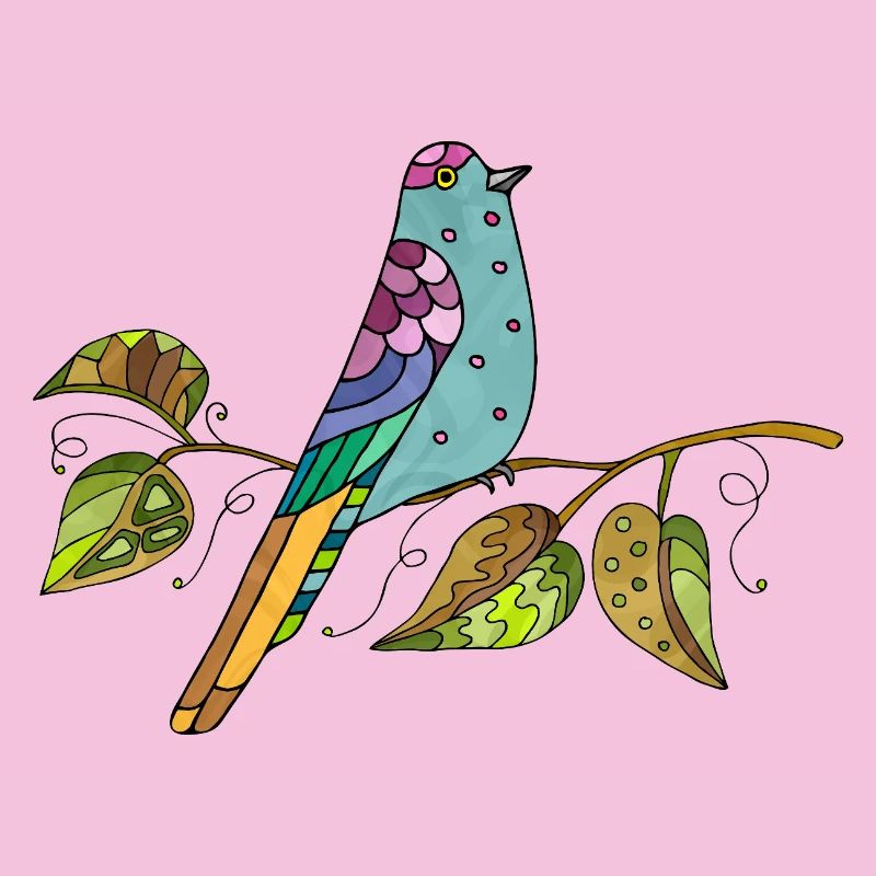 Bunter Vogel