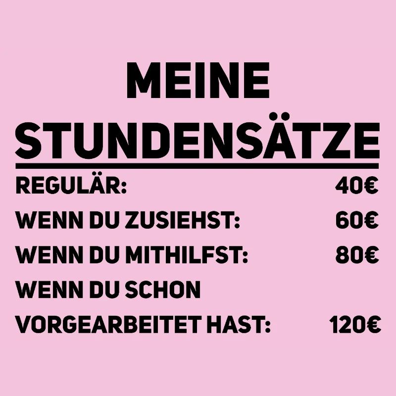 Handwerker Stundensätze